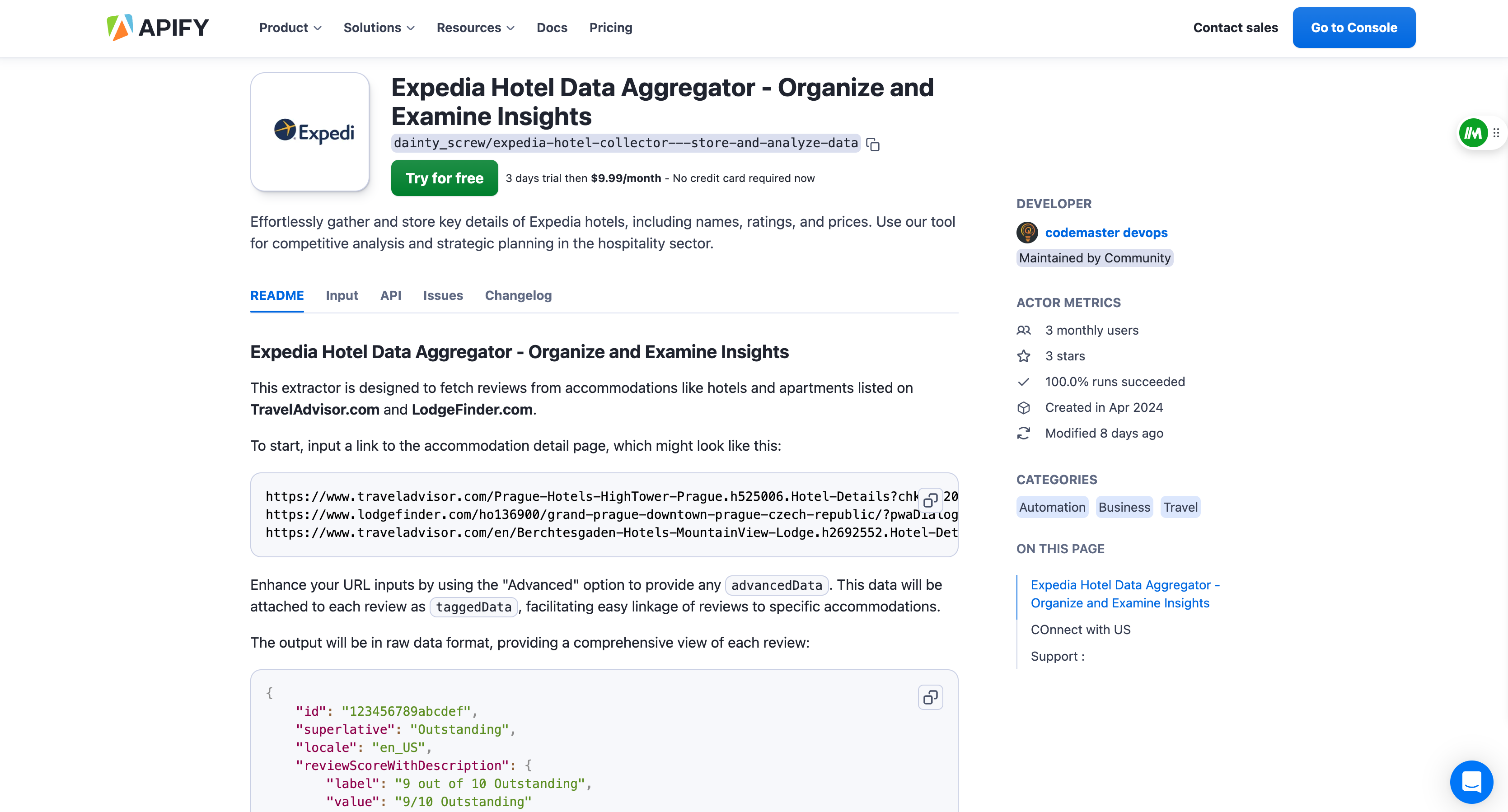 Efficient Expedia Hotel Data Extraction and Analytics Tools for Hoteliers