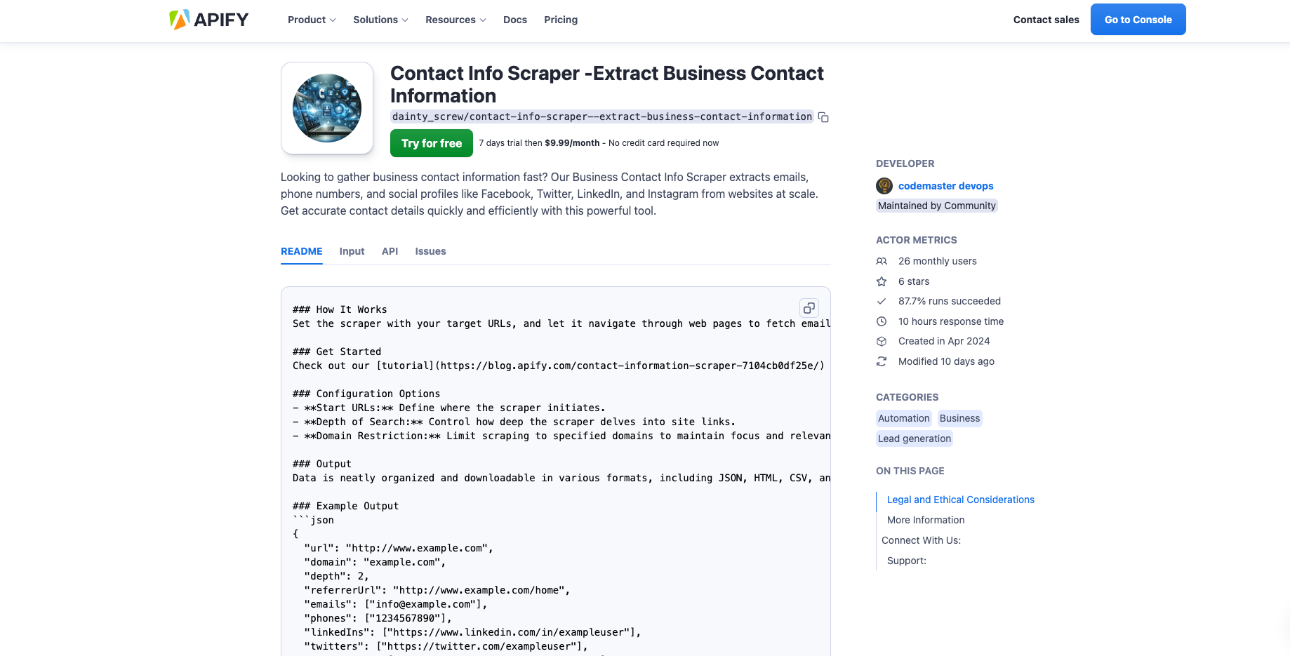 Best affordable contact scraper for small business outreach